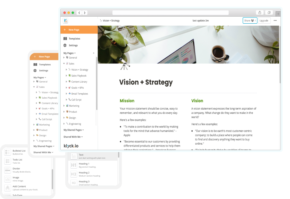 Knowledge Management Klyck Io