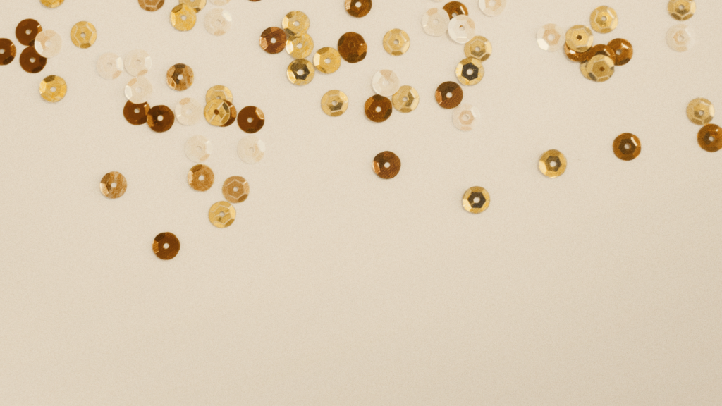 Gold confetti