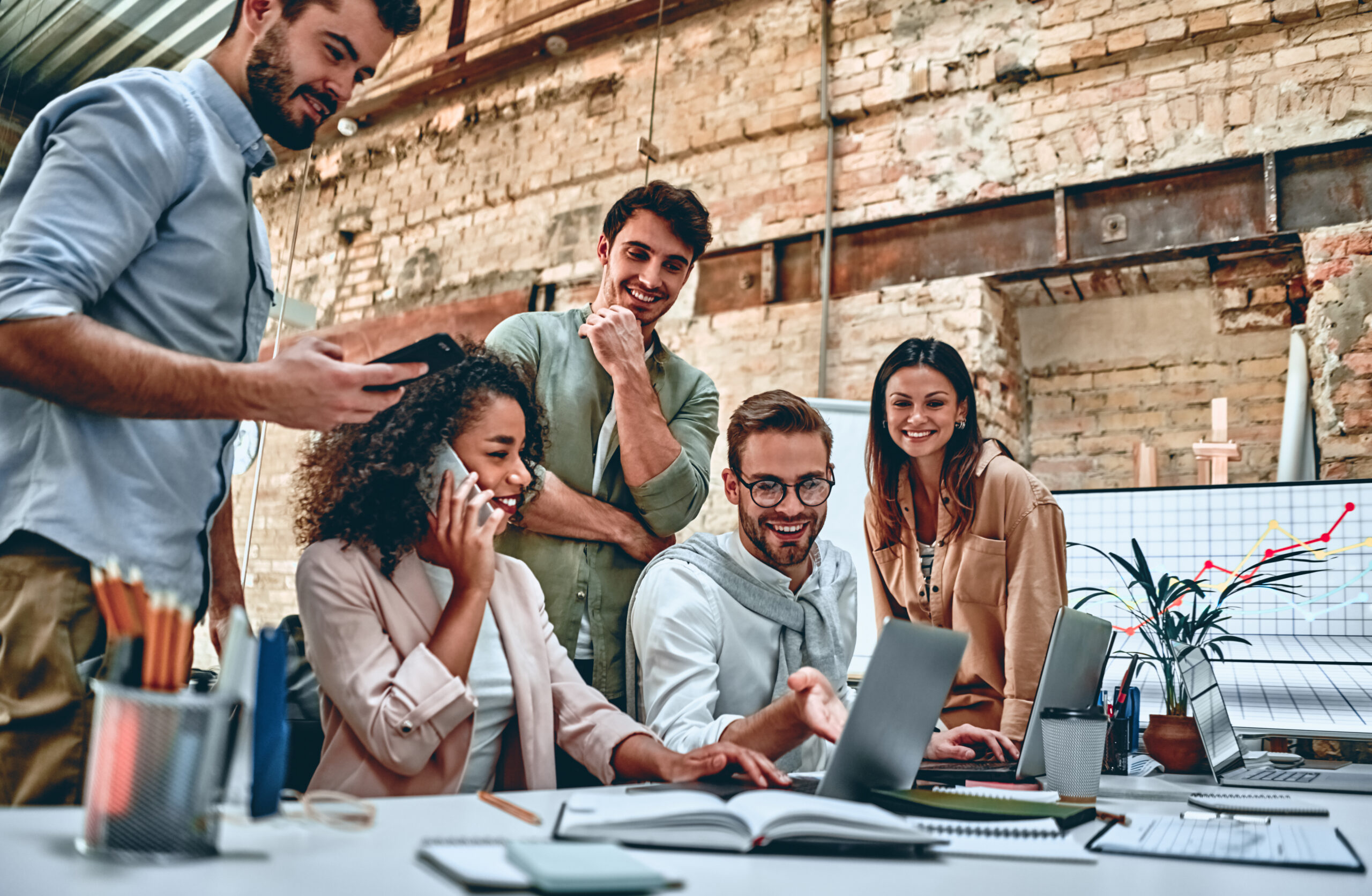 Young business people in office