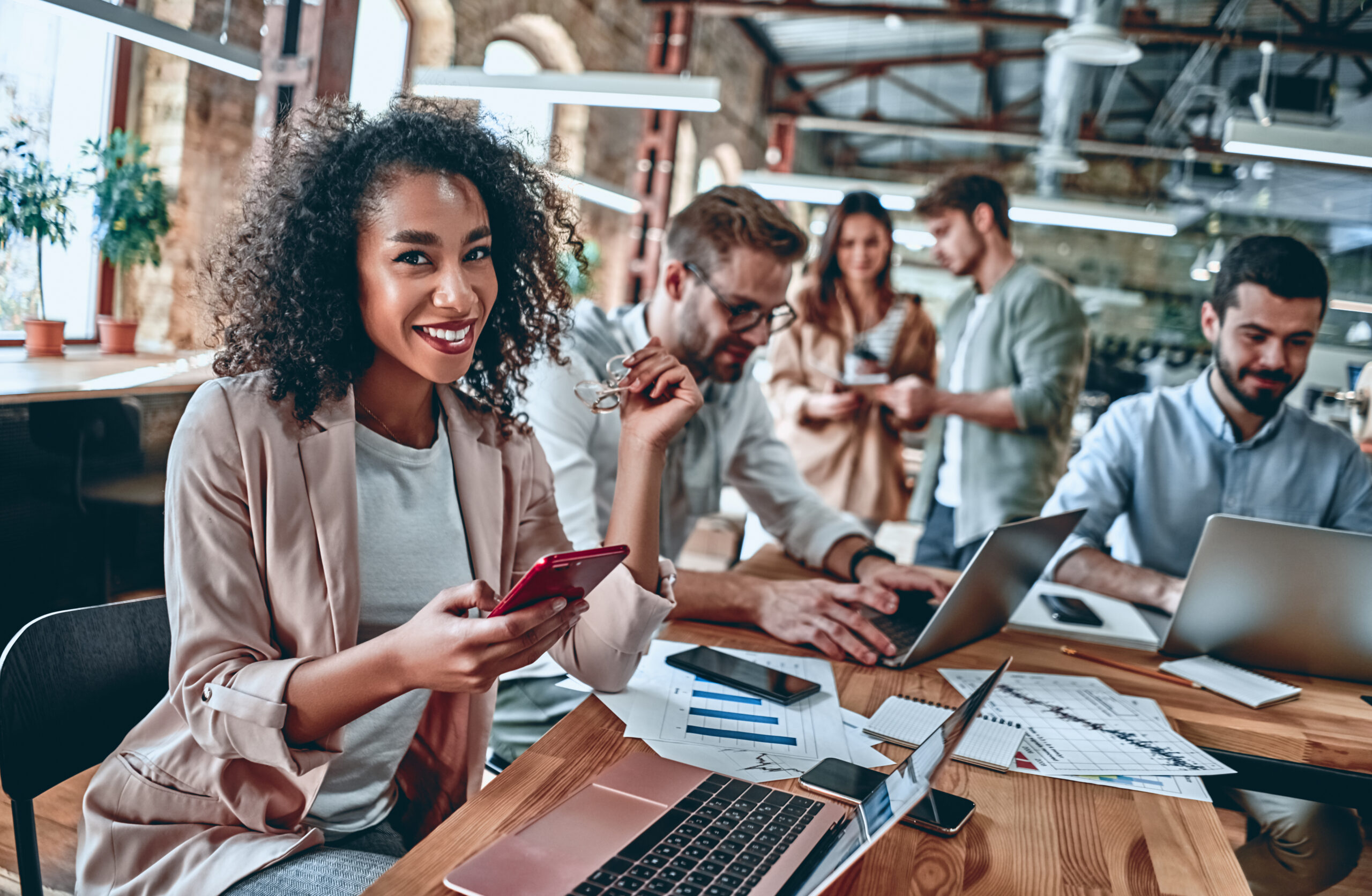 Young business people in office