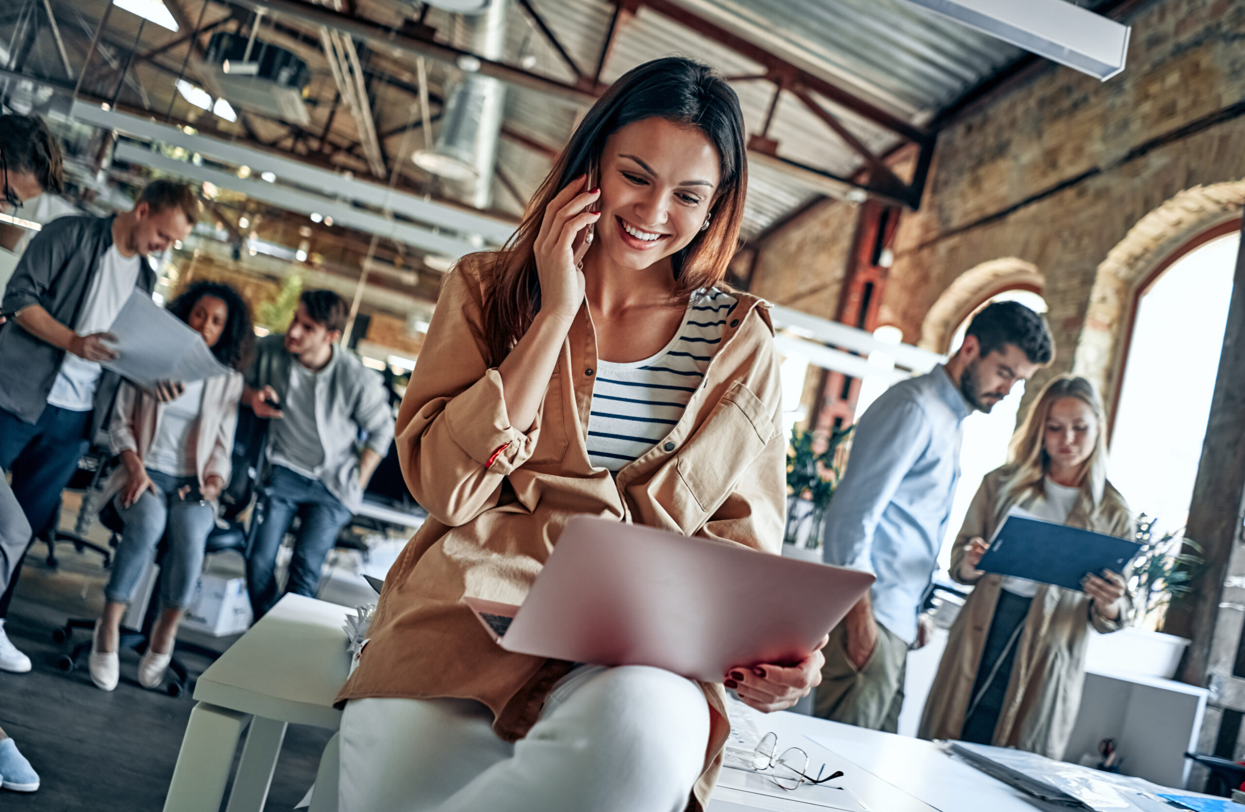Young business people in office