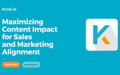 Maximizing Content Impact for Sales and Marketing Alignment