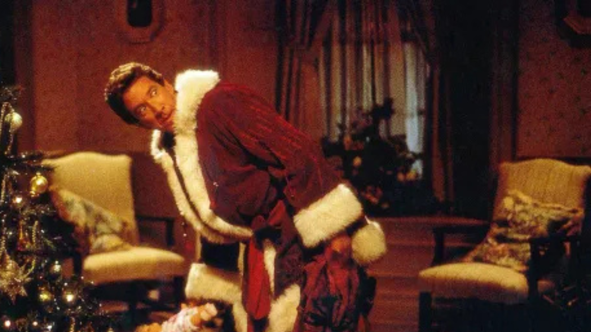 Tim Allen as Santa Clause delivering gifts