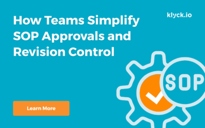 How Teams Simplify SOP Approvals and Revision Control
